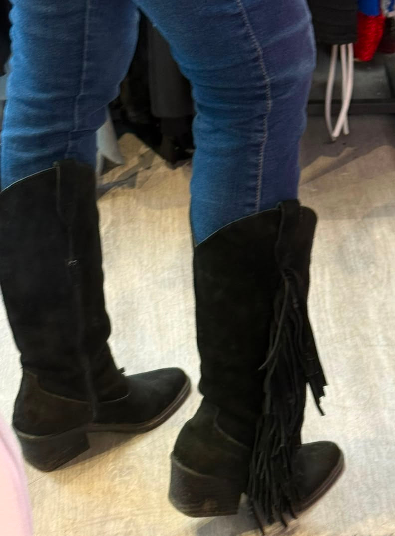 Botas Gamuza con Flecos
