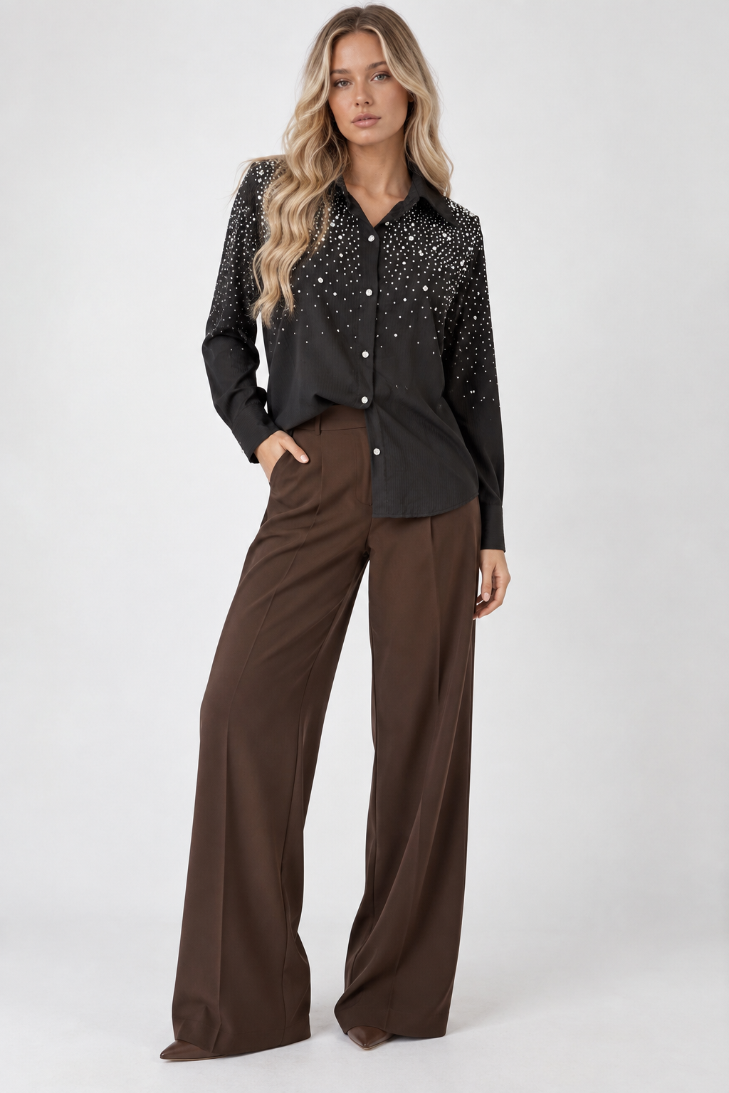 CAMISA CON BRILLO