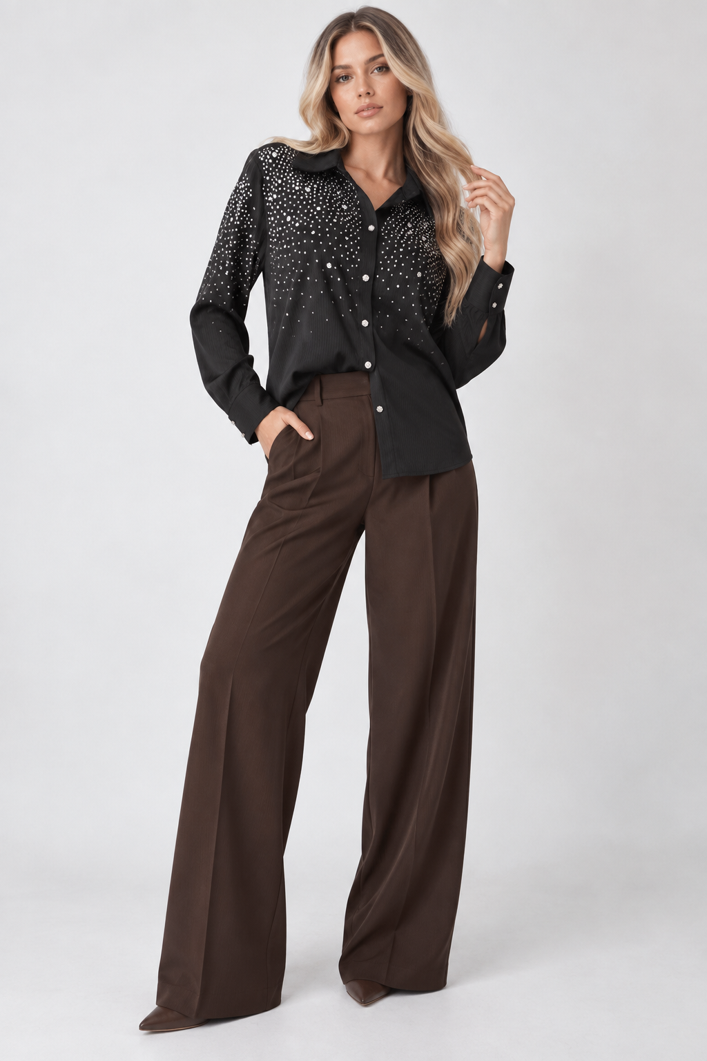 CAMISA CON BRILLO