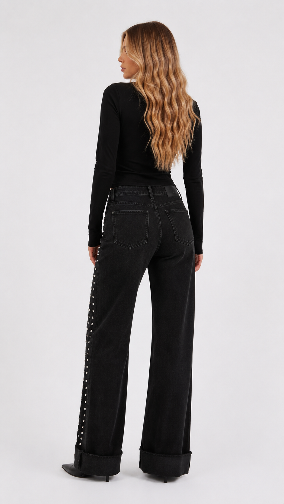 JEANS TACHAS CLARO