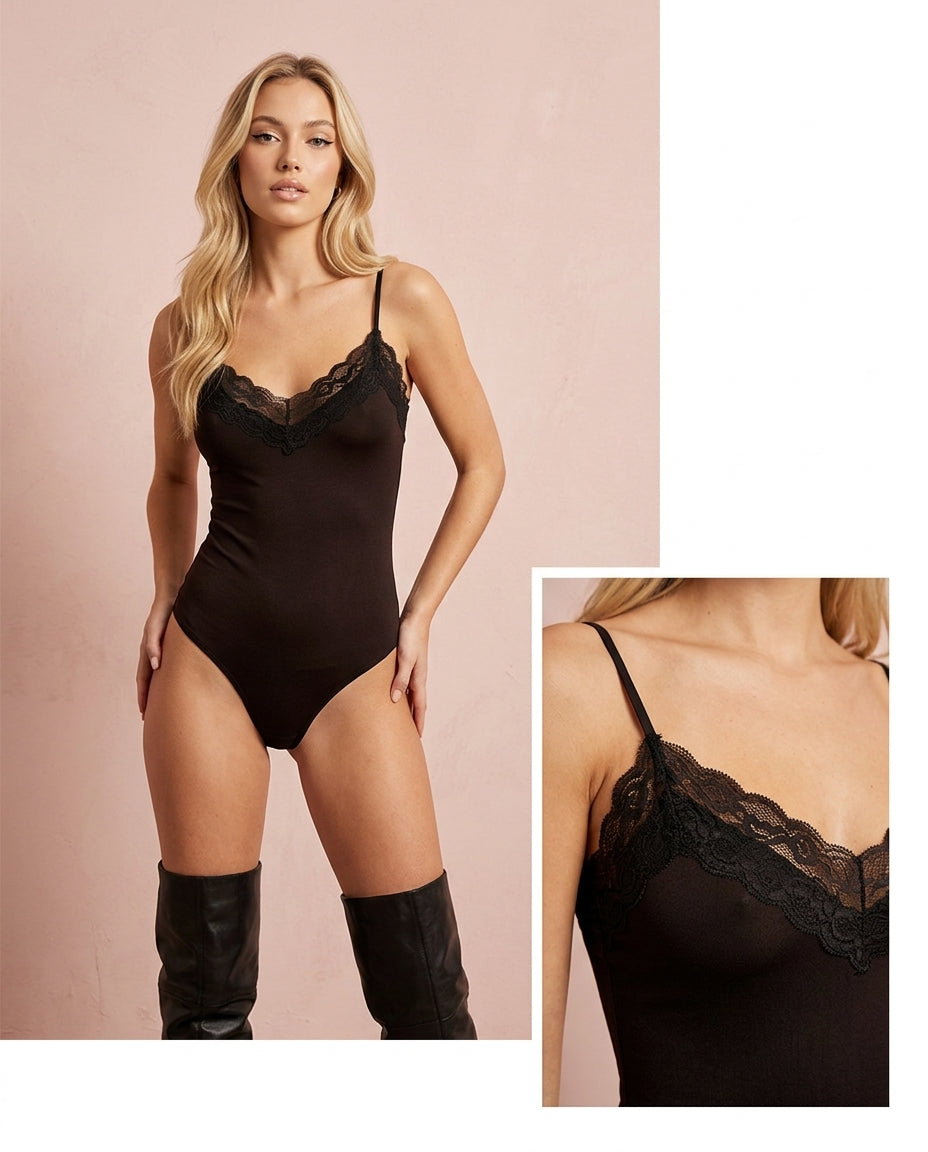 Body Lycra con Encaje